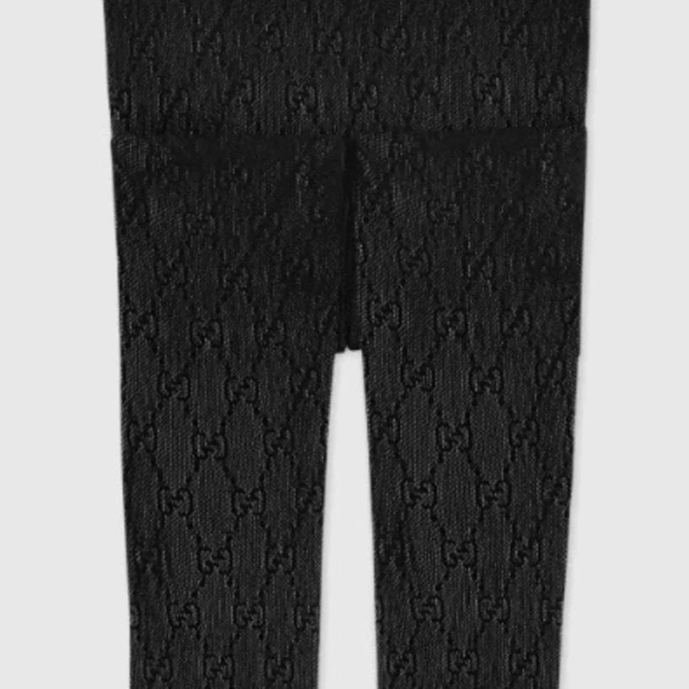 Gucci GG Supreme Mesh Tights Black First Edition 465727 Italian Hosiery M